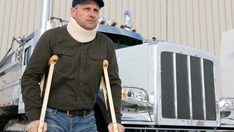 Truck accident attorney discussing with client for major truck case 2025