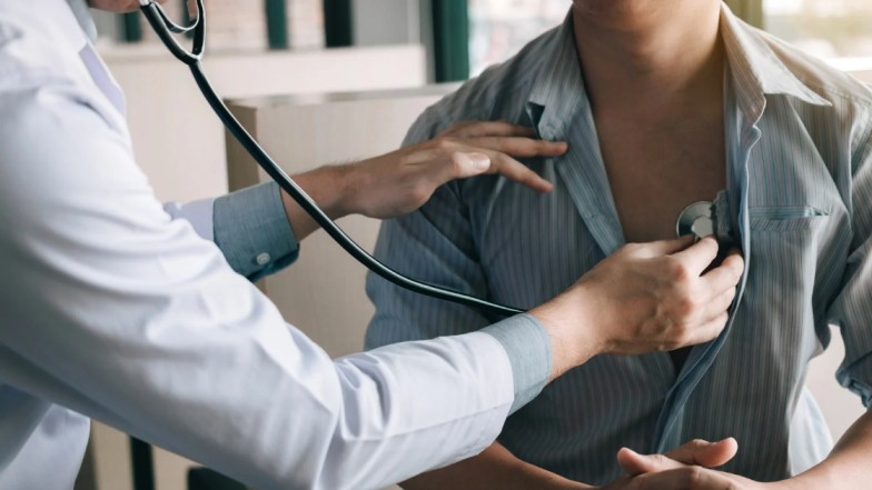 Doctor preparing medical records after accident injury