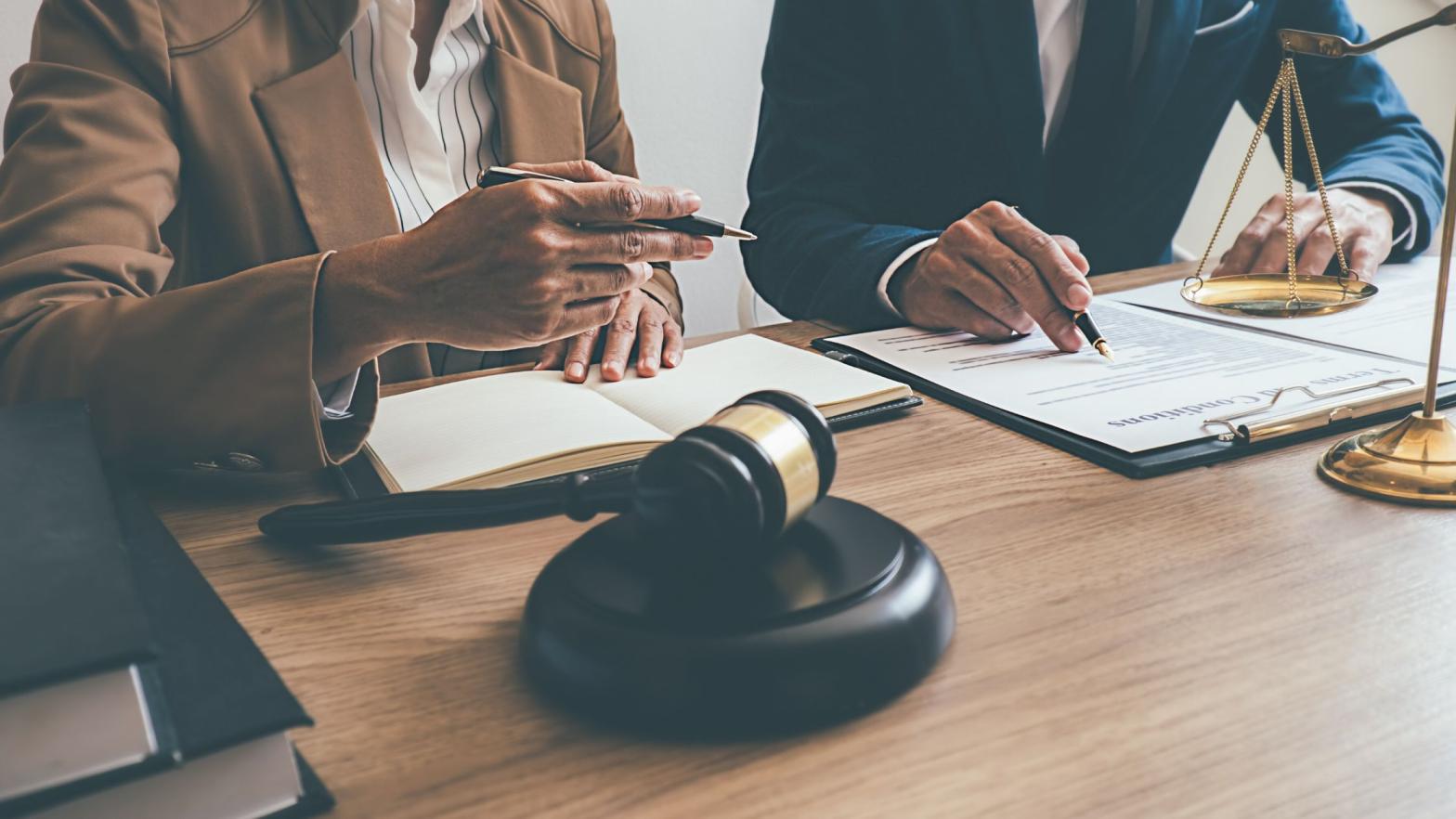 Truck accident attorney is analysing his client case