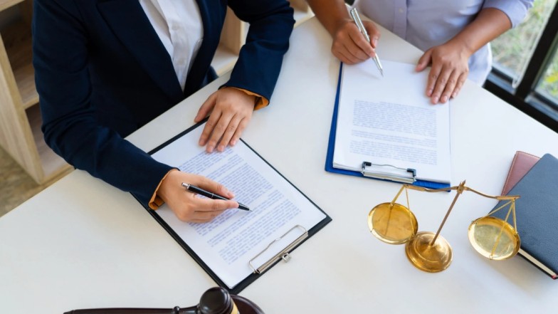 legal documents evidence, medical reports lawyer desk