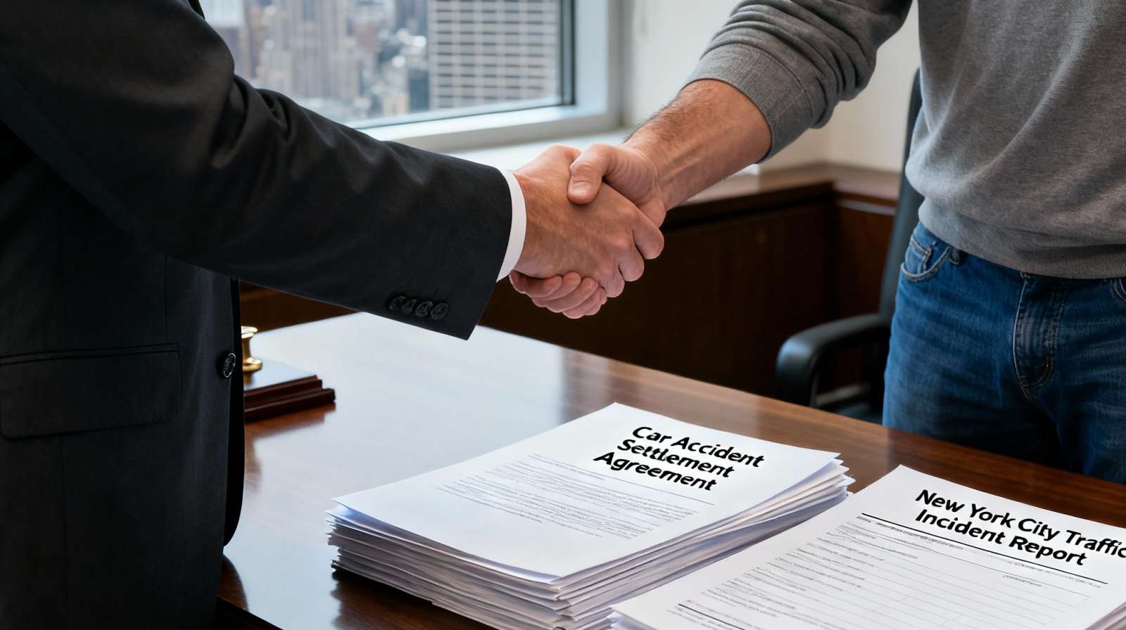 Settlement for a car accident in New York City 